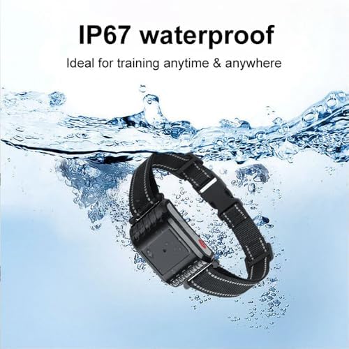 Wireless Dog Fence Electric Training Collar 2-in-1, Vibrate/Shock, Adjustable Warning Strength & Range, Pets Boundary Containment System with Waterproof Receiver for 1/2/3/4 Dogs,for2dogs