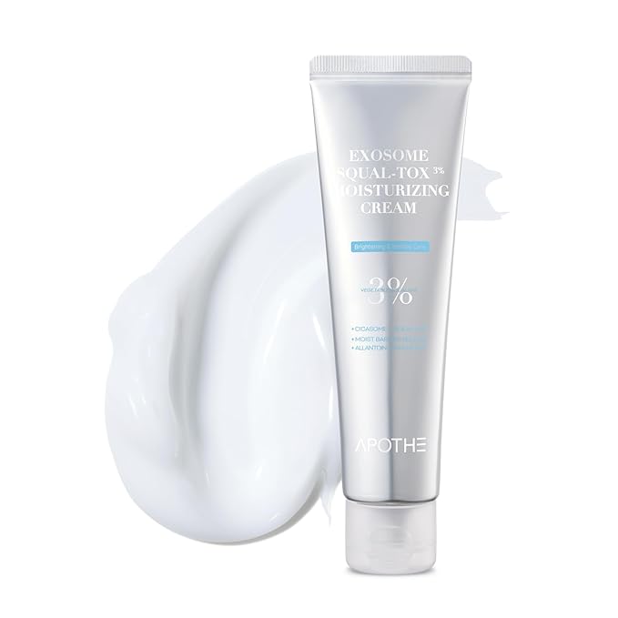APOTHE Exosome Squal-Tox Moisturizing Cream 2.03 fl oz (60ml) – Long-Lasting Hydration, Firming, and Skin Barrier Strengthening with Squalane, Centella Asiatica, and Exosome Technology