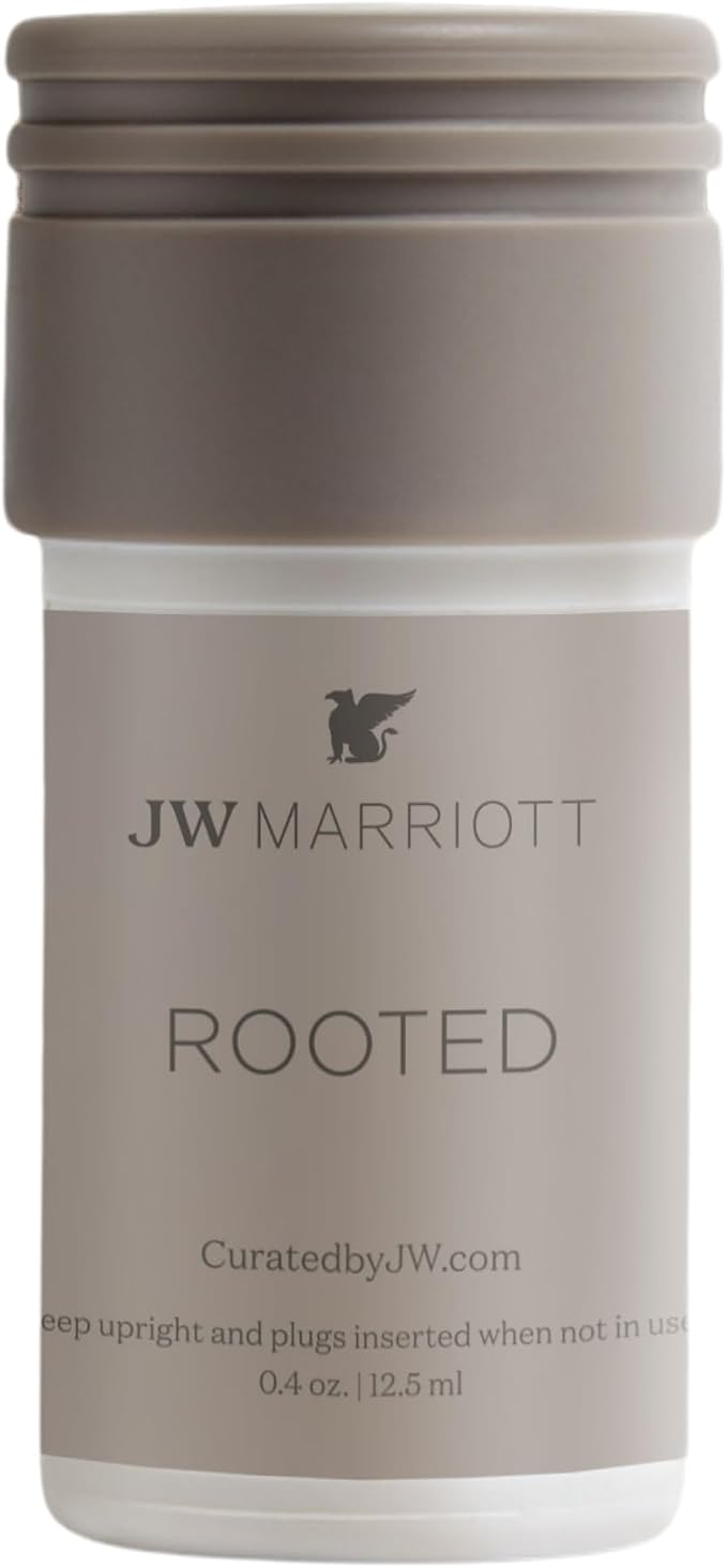 JW Marriott Rooted Mini Home Diffuser Refill - Works with Plug in Wall Diffuser - Luxury Hotel Collection - Scent Notes of Sycamore, Sage, Cedarwood, Sandalwood, and Amber - Rooted Fragrance