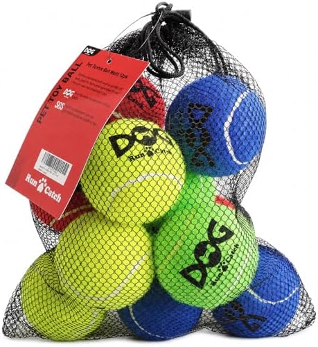 INSUM Tennis Balls for Dogs, 12 Pack Small Medium Dog Toys Balls