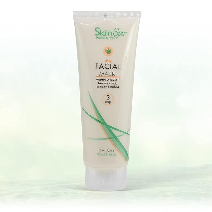 Clay Face Mask, Skin Care Instant Detox Mud Mask, 8 Oz - Daily Deep Facial Cleansing, Detoxifies, Brightens, and Cleans Blackheads and Clogged Pores