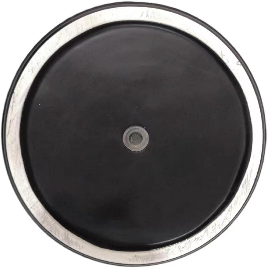 Amazon Basics Fluted Ceramic Planter Pot for Indoor Outdoor Plants, Round Flower Pot with Drainage Hole, 8-inch, Black
