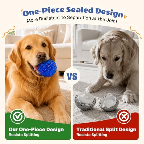 Interactive Dog Ball, Automatic Rolling and Bouncing Toys, Blue