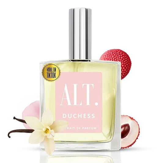 ALT. FRAGRANCES Duchess - Inspired by Delina Fragrance, Extrait de Parfum, Long Lasting Perfume for Women, Floral Fruity Scent with Lychee Rose Musk, 100ml