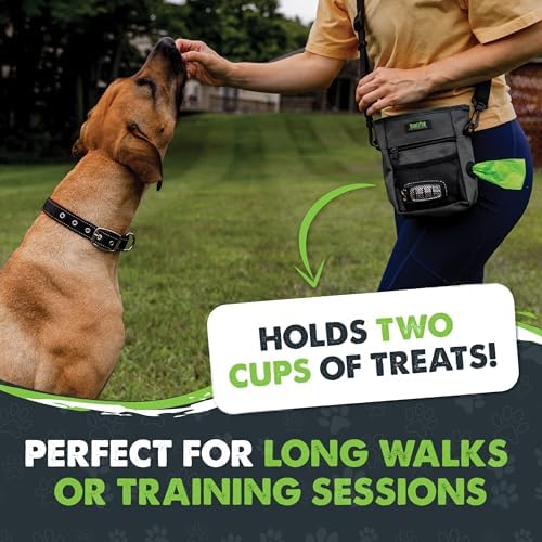Mighty Paw Dog Treat Pouch, Magnetic No-Spill Clasp, Training Bag