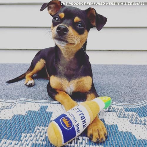 Haute Diggity Dog Grrrona Beer Bottle Plush Dog Toy, Drink Parody Chew Toys