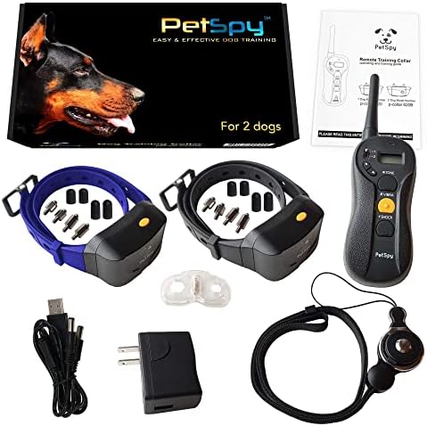 Dog Shock Collar with Remote Control for 2 Dogs 10-140 LBS