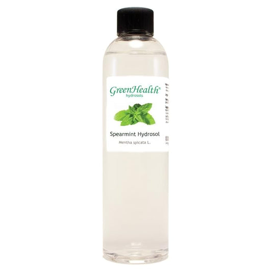 GreenHealth Spearmint Hydrosol (Floral Water) - 8 fl oz Plastic Jug w/Cap - 100% Pure (NOT Oil)