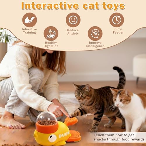 Interactive Puzzle Toy Treat Dispenser Toy for Dog & Cat, Whale Slow Feeder | Eenrichment Toys for Small Medium Dogs & Cats, Promotes IQ Training Reduces Bloating Anti Gulping