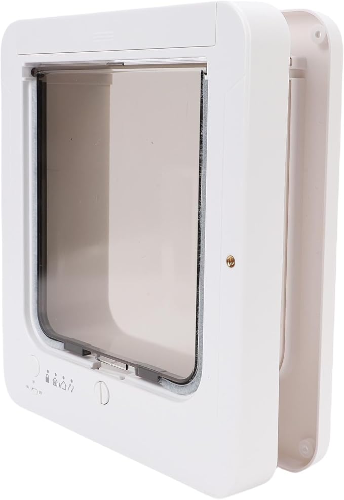 GOTOTOP Smart Cat Door, Electronic Pet Door with Advanced Sensing Technology, Automatic Entry Exit for Indoor Outdoor Use, Suitable for Cats and Small Dogs