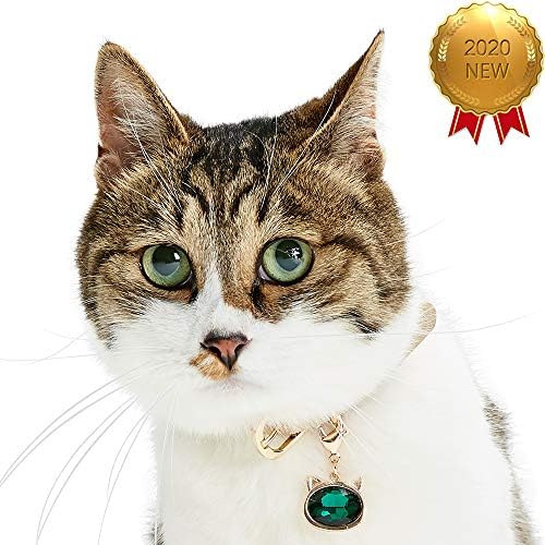 Blueberry Pet Cat Accessory Set of Pearl and Crystal Kitty, Pack of 2 Accessories for Cats & Dogs