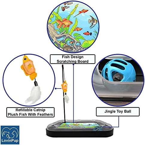Cat Scratching Toy – Scratcher Board & Fish Aquarium Design