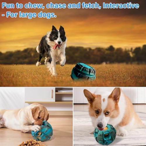 Yipetor Interactive Dog Chew Toy, Large Enrichment Frozen Treat Lick Ball
