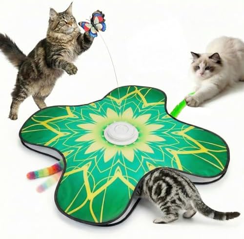Interactive Cat Toys For Indoor Cats, Rechargeable Touch Automatic Cat Toy