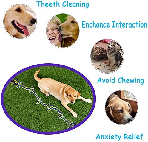 Large Dog Rope Toys for Aggressive Chewers - Pitbull Tug of War, Heavy Duty, Outdoor, Medium to Large Breed, Durable Dog Tug Toys with Handle