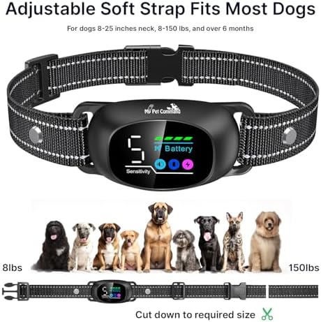 My Pet Command 2-1 Auto Dog Bark Collar with 300Ft Fob Remote, 2 Collar Kit