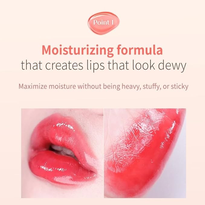 MQNY(MACQUEEN NEWYORK Dewy Water Glow Lip Tint 3.5g 9colors (#04 Rose Bonbon, Coral Rose)
