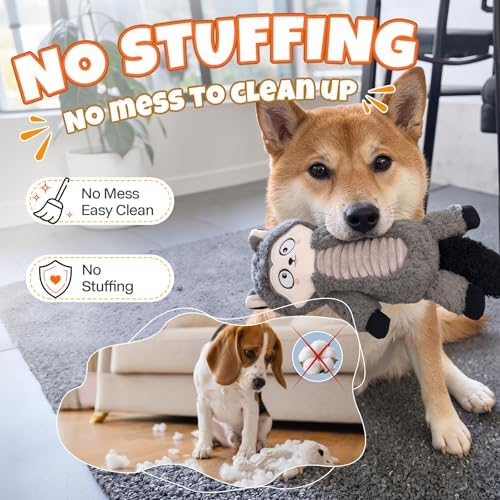 No Stuffing Dog Squeaky Toys Dogs Love These!
