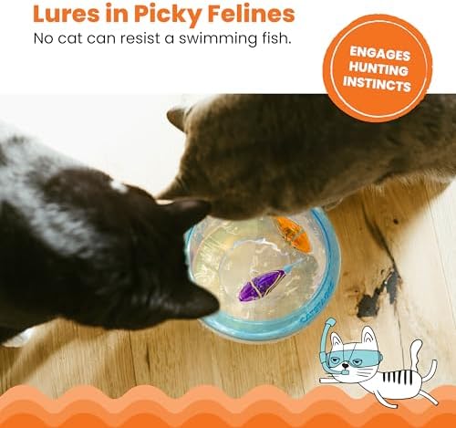 Catstages Meow-Smerizing Fun Fish Interactive Cat Toy, 3.9", 2-Pack