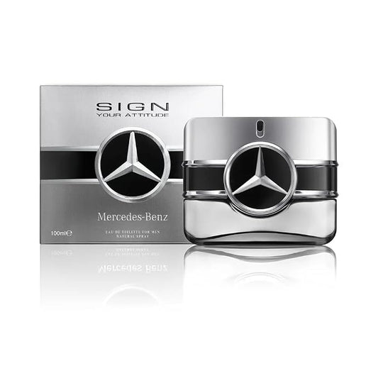 Mercedes Benz Man Sign Your Attitude - Eau de Toilette for Men - Long Lasting Mens Cologne - Amber Cologne for Men - Mens Cologne Spray - 3.4 oz