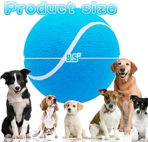 Banfeng Giant Tennis Ball for Dogs, 9.5" Large Outdoor Doy Sport Ball Gift