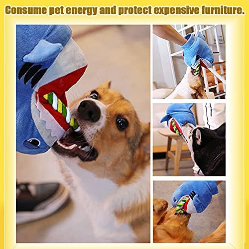 Squeaky Plush Dog Toy - Funny Stuffed Rope for Small Medium Dogs