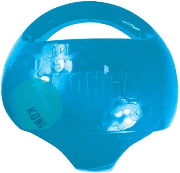 KONG Jumbler Ball, Interactive Fetch Toy, for Large/XL Dogs, Random Color | Interactive Fetch Toy with a Tennis Ball Inside, Great for Engaging Dog & Puppy Playtime, Color May Vary
