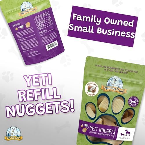 Yeti Refill Nuggets for Puff & Play Toys, Yak Cheese Treats, 6 Pc, Coconut