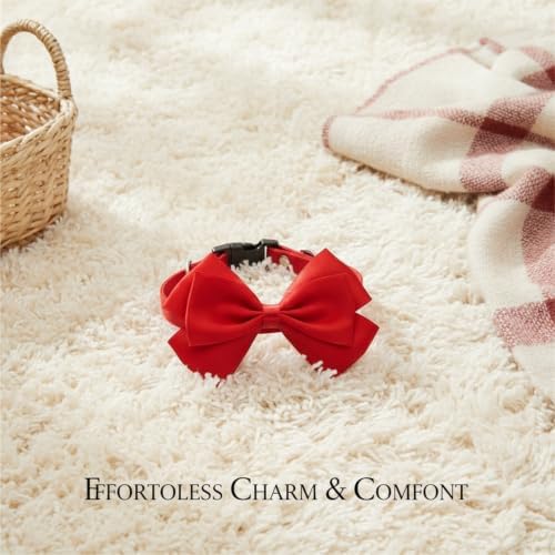 Lightweight Polyester Bow Tie Collar for Walks and Photos (1 Piece)