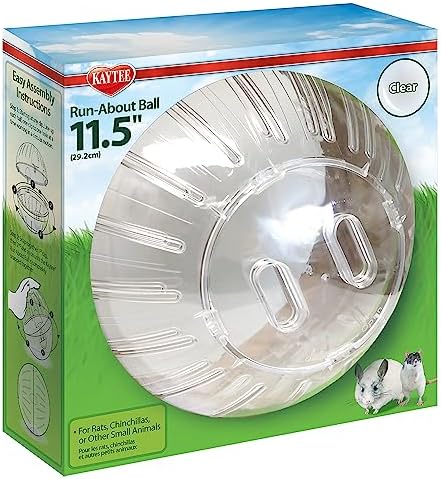 Kaytee 11.5" Clear Run-About Exercise Ball for Hamster & Gerbil Pets