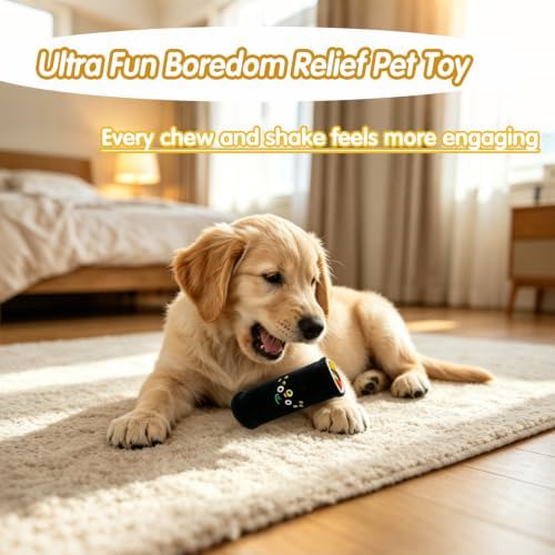 Andiker Dog Chew Toy, Sushi Shaped Plush Dog Toy with Crinkle Paper and Colorful Cloth Strips, Rollable and Foldable Interactive Dog Toys with Hidden Snack Channel for Small Dogs