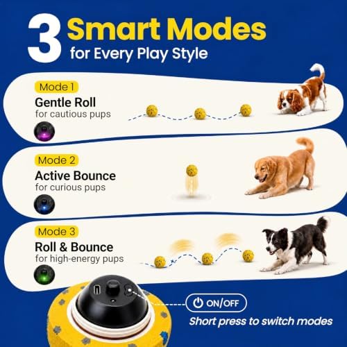 Interactive Dog Toys Ball, Moving Dog Toys to Keep Them Busy