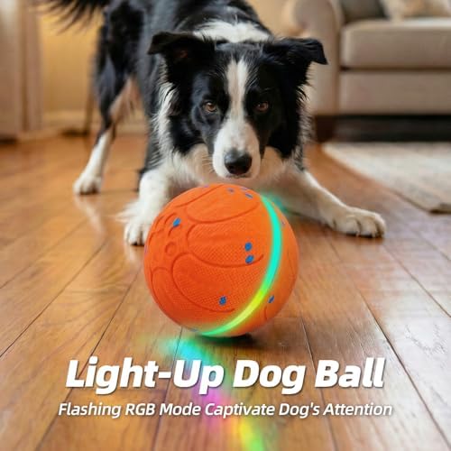 Diman Interactive Dog Toys, Moving Balls for Dogs, 3 Bounce Modes, 3.2 Inch