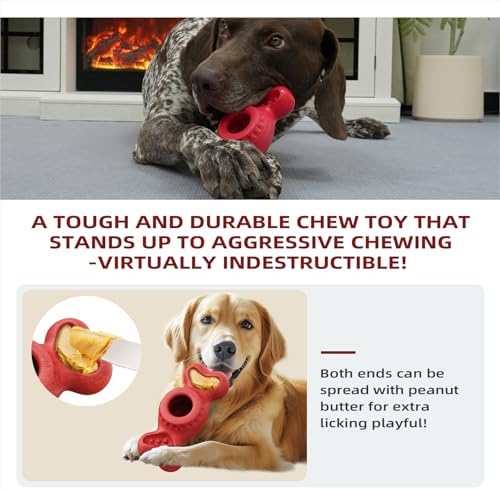 Frozen Dog Toy to Keep Them Busy, Though Dog Toys for Aggressive Chewers, Indestructible Dog Toy for Large Medium Small Breed, Chew Toys for Dogs Reduces Anxiety & Solve Boredom