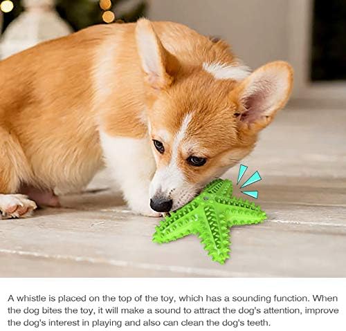 Carllg Dog Toys for Aggressive Chewers, Puppy Teething Chew Toys, Durable Indestructible Squeaky Interactive Puzzle Starfish Toys for Small Medium Large Breed