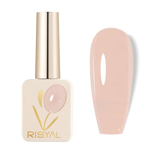 Jelly Gel Nail Polish - Sheer Translucent Semi-Transparent UV/LED Gel with Glossy Finish (Baby Pink)