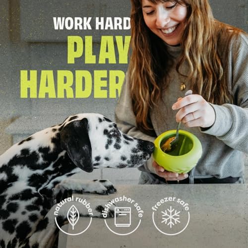 Benebone Dog Toy Bundle – Medium Wishbone Chew (Real Bacon) + Natural Rubber Cone Treat Dispenser – Durable, Made in USA, Great for Aggressive Chewers & Mealtime Enrichment