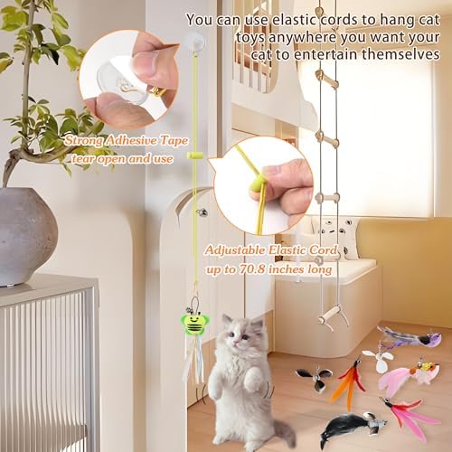 Cat Bird Toy for Indoor Cats Self Play