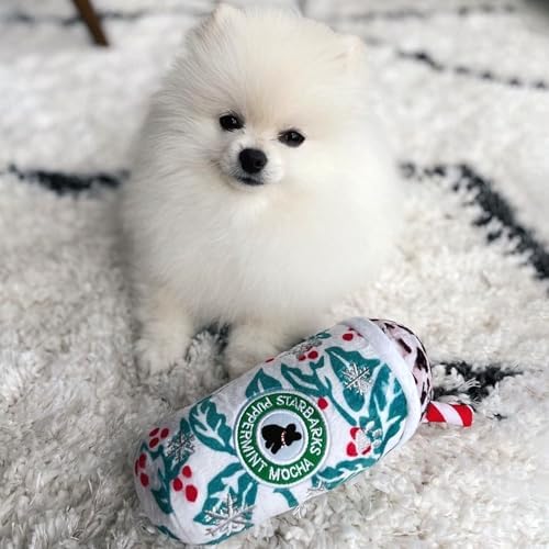 Haute Diggity Dog Starbarks Puppermint Mocha Plush Dog Toy Drink Parody Toy
