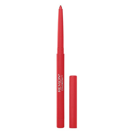 Revlon Colorstay Lip Liner Makeup with Built-In Sharpener, Longwear Rich Colors, Stocking Stuffer for Women, 713 Ruby, 0.01 oz