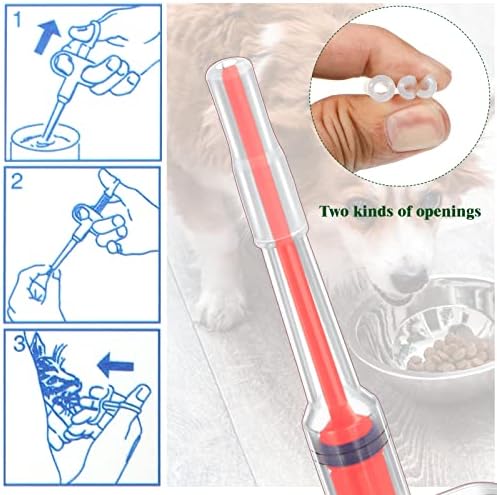 2 Pcs Pet Pill Plunger Popper for Small Cats Dogs
