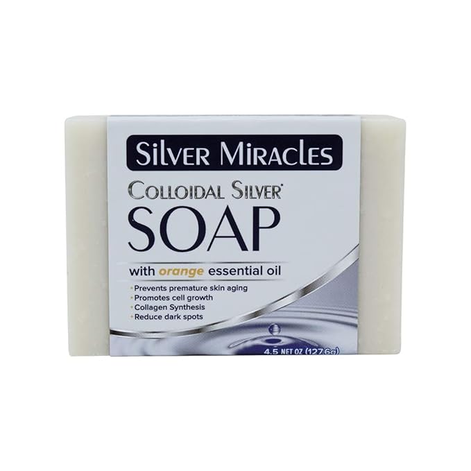 Silver Miracles Colloidal Silver Soap Scented With Natural Orange