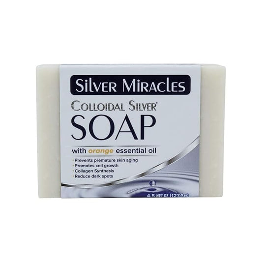 Silver Miracles Colloidal Silver Soap Scented With Natural Orange