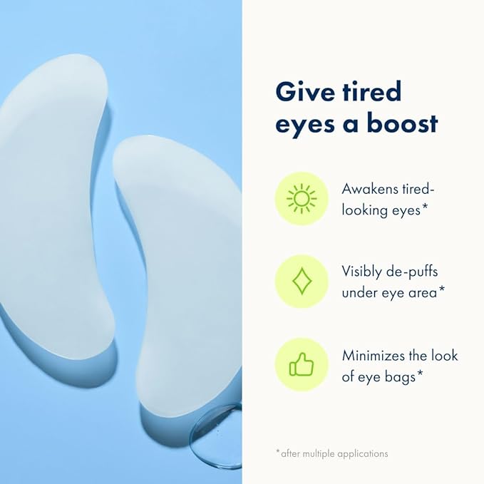 Mighty Patch HERO COSMETICS for Tired Eyes Patches - Soothing Hydrogel Patches - Awakens and Visibly De-puffs Undereyes with Multiple Applications (6 Count) (Pack of 2)