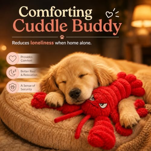 Dog Toys for Small Medium Dogs - Squeaky Plush Puppy Chew Toys with 3 Squeakers and Crinkle Paper, Interactive Pet Toys for Boredom Relief