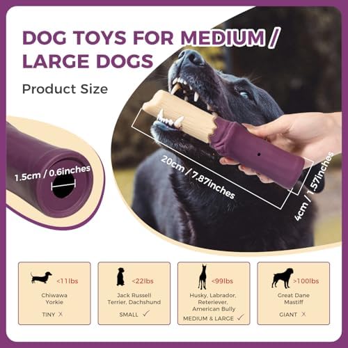MewaJump Dog Chew Toys Tough Dog Toy for Aggressive Chewers Indestructible