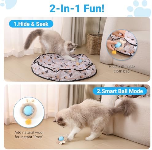 Cat Toys for Indoor Cats, Interactive Cat Toy for Adult Cats