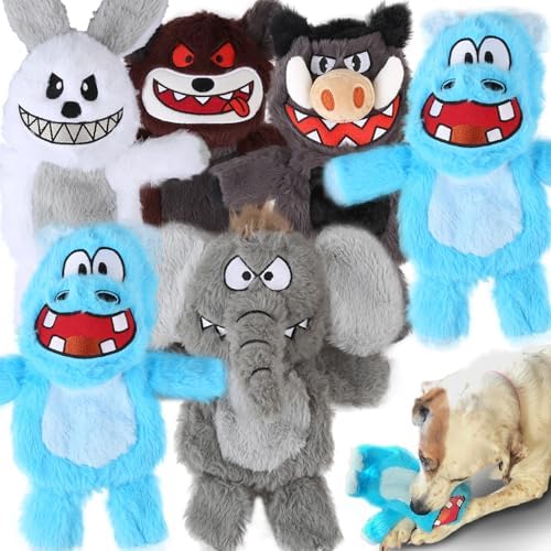 Bzonsmart 6 Pack Squeaky Dog Toys for Small Medium Large Dogs