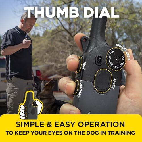Dogtra 200iQ Professional Remote Training E Collar - 1/2 Mile, 100 Precision Levels, IPX9K Waterproof, Tone & Vibration – Seamless No-Look Control Off-Leash Confidence for Dogs 10lb+