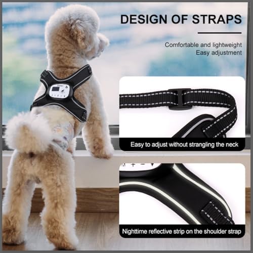 Pilipane GPS Wireless Dog Fence Electric Adjustable Dog Vest Fence with 3 Training Modes Rechargeable Pet Fence System with Reflective Strip for Outdoors